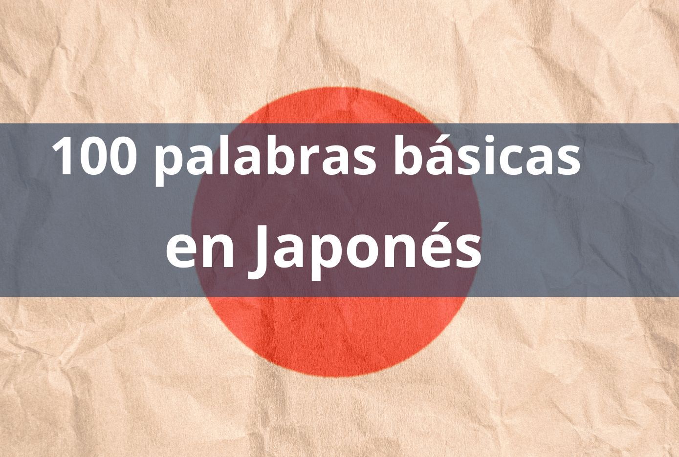 100 palabras japonesas