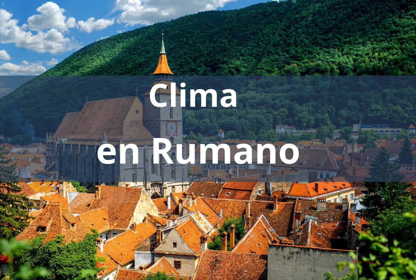 Cómo decir el clima en Rumano