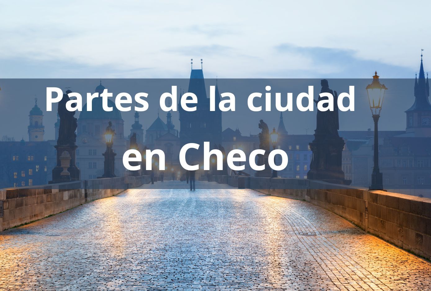 partes de la ciudad en checo