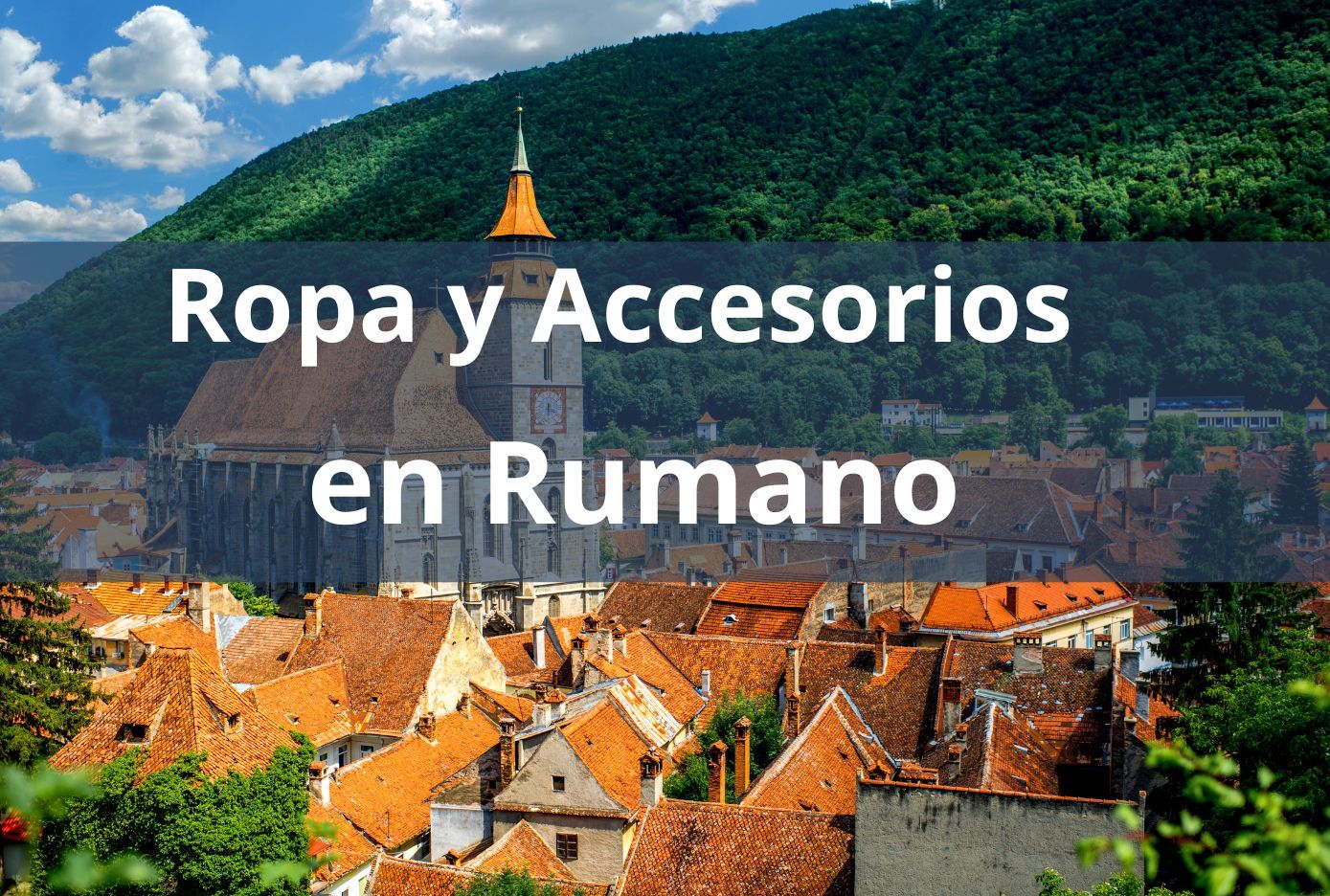 Como se dice la ropa y accesorios en Rumano