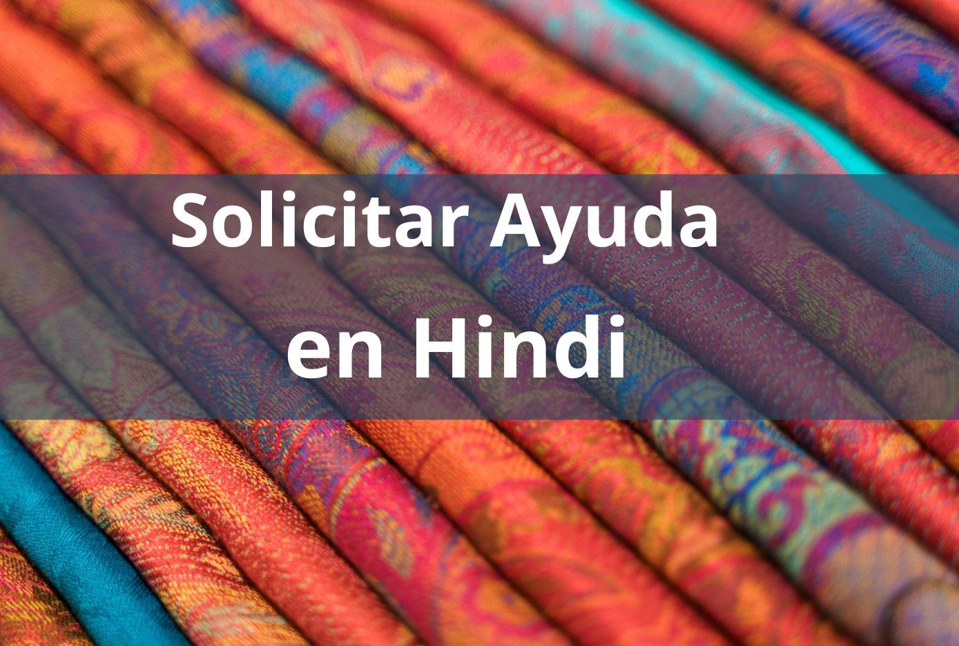 pedir ayuda en hindi